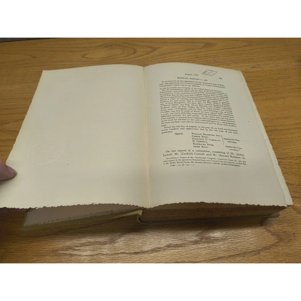 Journals of the Continental Congress, 1774-1789 Vol 23 1904 Edition‎ HC Book